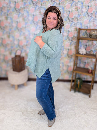 Sable Ribbon Yarn Slouchy Sweater in Solids (4 Colors)