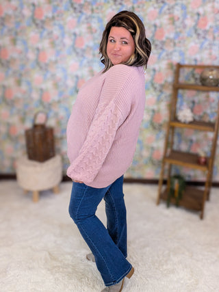 Talina Balloon Sleeve Textured Sweater in Solids (5 colors)