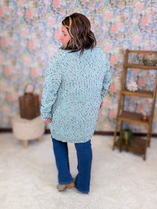 Carly Confetti Open Cardigan w/Pockets (3 Colors)