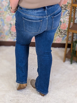 RFM- Tummy Control Medium-Dark Wash Bootcut Jeans