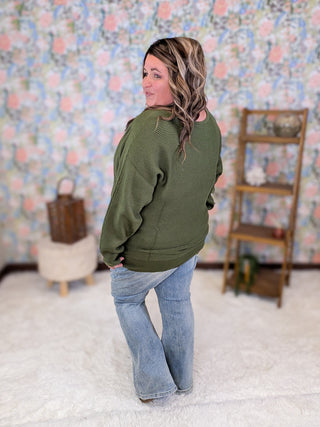 Clarke Luxe Slouchy Ribbed Dolman Sweater (2 Colors)