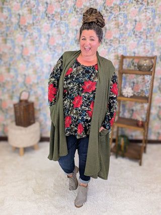 Juniper Midi Vest Cardigan w/Pockets (3 Colors)