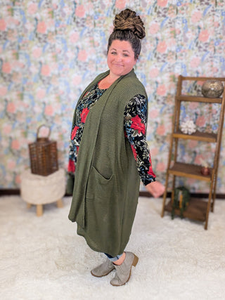 Juniper Midi Vest Cardigan w/Pockets (3 Colors)