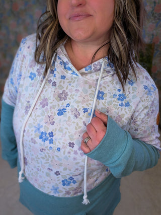 PHC Triple Stretch Pullover Hoodie in Spring Meadow & Sage
