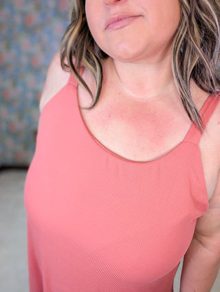 Polly Perfect Swing Tank in Ribbed Solids
