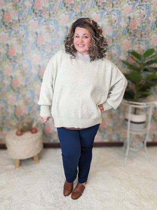 Kendra Straight Leg Pull On Ankle Pants-10- Bottoms Non-Denim-HEIMISH-Styled by Stacked - A Plus Size Women's Boutique in Lakeville, MN