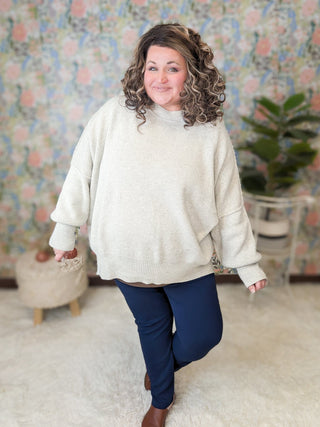Kendra Straight Leg Pull On Ankle Pants-10- Bottoms Non-Denim-HEIMISH-Styled by Stacked - A Plus Size Women's Boutique in Lakeville, MN