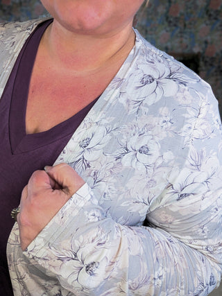 Tinley Tissue Weight Pocket Cardigan in Florals (8 Colors)-4- Overlayer Tops-MICHELLE MAE-Styled by Stacked - A Plus Size Women's Boutique in Lakeville, MN