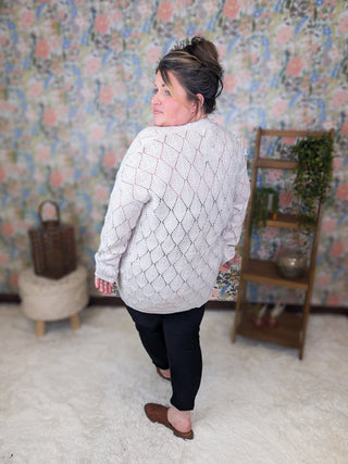 Whitney Textured Knit Spring Weight Cardigan-4- Overlayer Tops-MICHELLE MAE-Styled by Stacked - A Plus Size Women's Boutique in Lakeville, MN