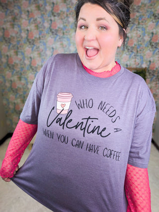 Valentine's Coffee Tee on Iced Purple-2- Long Sleeve Tops-MICHELLE MAE-Styled by Stacked - A Plus Size Women's Boutique in Lakeville, MN