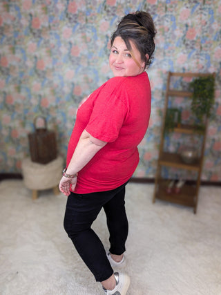 VALENTINES TEES - Heathered Red Designs-6- Graphic Tops-MICHELLE MAE-Styled by Stacked - A Plus Size Women's Boutique in Lakeville, MN
