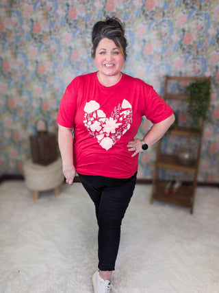 VALENTINES TEES - Heathered Red Designs-6- Graphic Tops-MICHELLE MAE-Styled by Stacked - A Plus Size Women's Boutique in Lakeville, MN