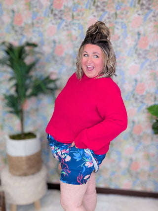 Hilton Floral Pull On Skort (2 Colors)-10- Bottoms Non-Denim-MICHELLE MAE-Styled by Stacked - A Plus Size Women's Boutique in Lakeville, MN