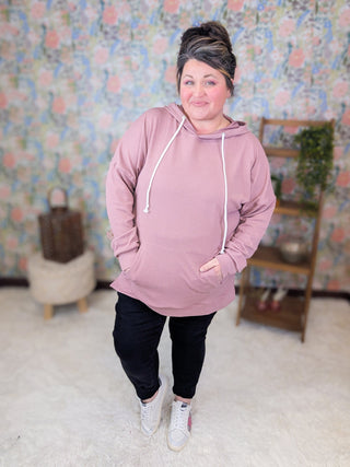 PHC- Luxe Ribbed Pullover Hoodie w/Side Slits-3- Hooded Tops-MICHELLE MAE-Styled by Stacked - A Plus Size Women's Boutique in Lakeville, MN