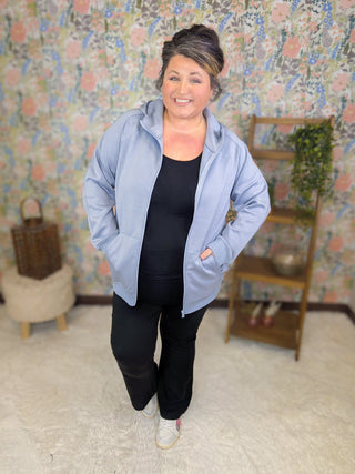 Callen High Rise Knit Yoga Pants in Black-10- Bottoms Non-Denim-WHITE BIRCH-Styled by Stacked - A Plus Size Women's Boutique in Lakeville, MN