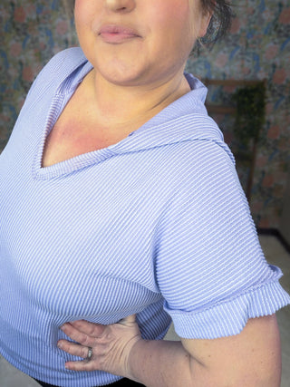 Tommi Urban Ribbed Hooded Short Sleeve Top (3 Colors)-1- ShortSlv/Slvless Tops-HEIMISH-Styled by Stacked - A Plus Size Women's Boutique in Lakeville, MN