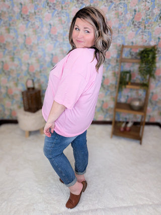 Ugh As If Graphic Tee on Pink-6- Graphic Tops-MICHELLE MAE-Styled by Stacked - A Plus Size Women's Boutique in Lakeville, MN