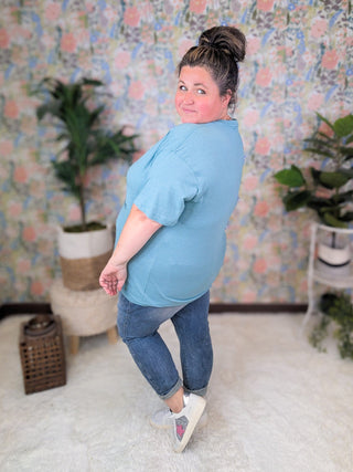 MINNESOTA Opes + Dreams V-Neck Graphic Tee-6- Graphic Tops-i love my freedom-Styled by Stacked - A Plus Size Women's Boutique in Lakeville, MN