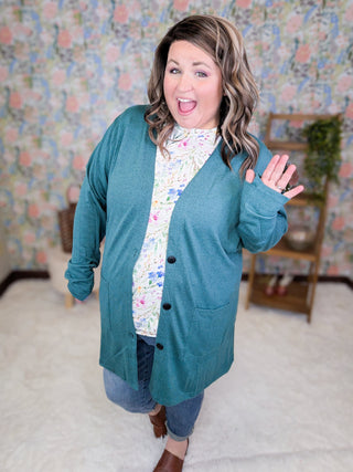 Cori Classic Cardigan w/Oversized Buttons (5 Colors)-4- Overlayer Tops-MICHELLE MAE-Styled by Stacked - A Plus Size Women's Boutique in Lakeville, MN