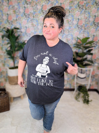 Pot Stirrer V-Neck Graphic Tee-6- Graphic Tops-i love my freedon-Styled by Stacked - A Plus Size Women's Boutique in Lakeville, MN