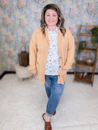 Blair Mockneck Long Sleeve w/Thumbholes in Florals (13 Prints)-2- Long Sleeve Tops-MICHELLE MAE-Styled by Stacked - A Plus Size Women's Boutique in Lakeville, MN