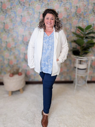 Kendra Straight Leg Pull On Ankle Pants-10- Bottoms Non-Denim-HEIMISH-Styled by Stacked - A Plus Size Women's Boutique in Lakeville, MN