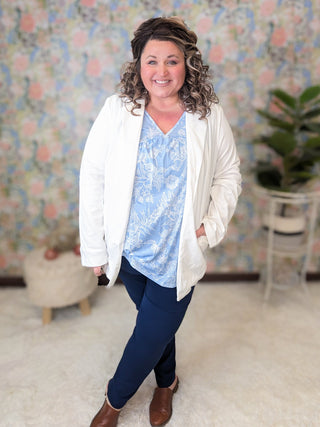 Kendra Straight Leg Pull On Ankle Pants-10- Bottoms Non-Denim-HEIMISH-Styled by Stacked - A Plus Size Women's Boutique in Lakeville, MN