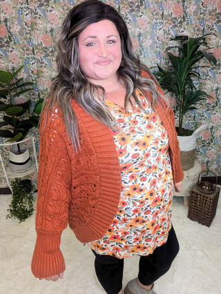 Marissa Mini Ruffle Short Sleeve Top in Florals (6 Colors)-1- ShortSlv/Slvless Tops-MICHELLE MAE-Styled by Stacked - A Plus Size Women's Boutique in Lakeville, MN