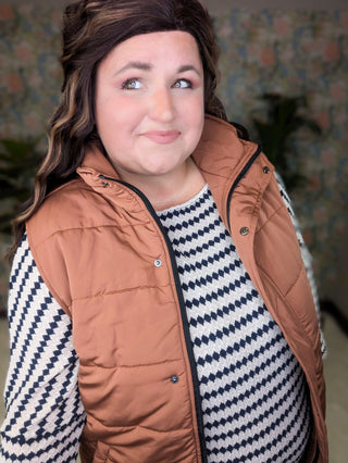 Remington Longline Quilted Non-Puff Vest (9 Colors)-4- Overlayer Tops-MICHELLE MAE-Styled by Stacked - A Plus Size Women's Boutique in Lakeville, MN