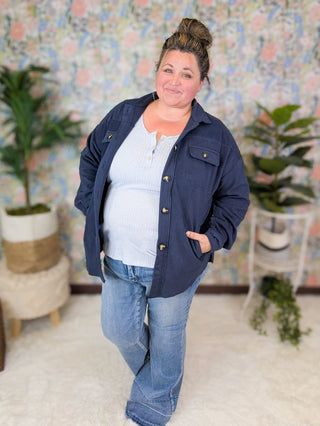 Agnes Ribbed Henley Tank in Heathered Solids-1- ShortSlv/Slvless Tops-WHITE BIRCH-Styled by Stacked - A Plus Size Women's Boutique in Lakeville, MN