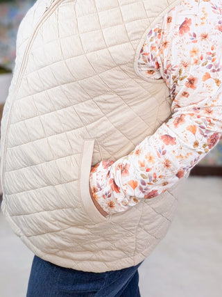 Lissa Premium Lightweight Quilted Vest w/Hood (3 COLORS)-4- Overlayer Tops-MICHELLE MAE-Styled by Stacked - A Plus Size Women's Boutique in Lakeville, MN