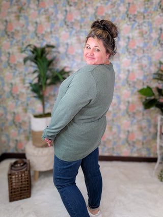 Everett Premium Long Sleeve Layering Top w/Thumbholes (9 COLORS)-2- Long Sleeve Tops-Michelle Mae-Styled by Stacked - A Plus Size Women's Boutique in Lakeville, MN