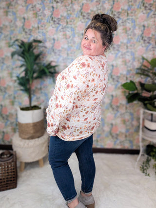 Blair Mockneck Long Sleeve w/Thumbholes in Florals (12 Prints)-2- Long Sleeve Tops-MICHELLE MAE-Styled by Stacked - A Plus Size Women's Boutique in Lakeville, MN
