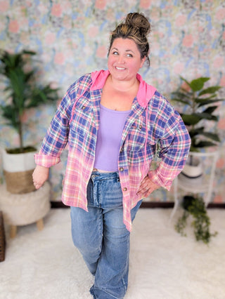 Angela Ribbed Brami Tank w/Removable Pads in Grape Purple-8- Legging/Lounge/Bralette-WHITE BIRCH-Styled by Stacked - A Plus Size Women's Boutique in Lakeville, MN