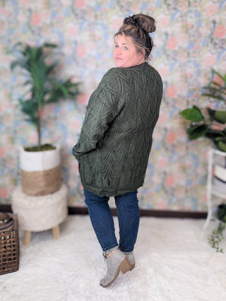 Brooke Textured Sweater Cardigan w/Oversized Buttons (3 Colors)-4- Overlayer Tops-MICHELLE MAE-Styled by Stacked - A Plus Size Women's Boutique in Lakeville, MN