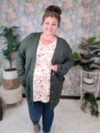 Brooke Textured Sweater Cardigan w/Oversized Buttons (3 Colors)-4- Overlayer Tops-MICHELLE MAE-Styled by Stacked - A Plus Size Women's Boutique in Lakeville, MN