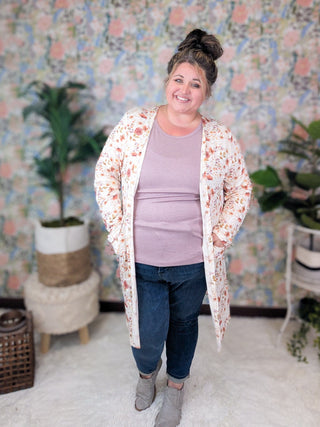Tinley Tissue Weight Pocket Cardigan in Florals (6 Colors)-4- Overlayer Tops-MICHELLE MAE-Styled by Stacked - A Plus Size Women's Boutique in Lakeville, MN