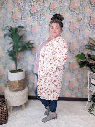 Tinley Tissue Weight Pocket Cardigan in Florals (6 Colors)-4- Overlayer Tops-MICHELLE MAE-Styled by Stacked - A Plus Size Women's Boutique in Lakeville, MN
