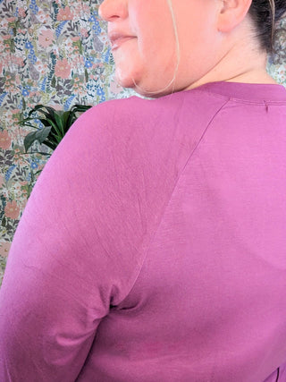 Blair Mockneck Long Sleeve w/Thumbholes in SOLIDS-2- Long Sleeve Tops-MICHELLE MAE-Styled by Stacked - A Plus Size Women's Boutique in Lakeville, MN