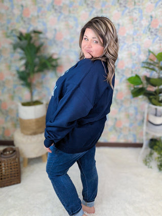 Functional Adult Crewneck Pullover in Navy-6- Graphic Tops-MUGSBY-Styled by Stacked - A Plus Size Women's Boutique in Lakeville, MN
