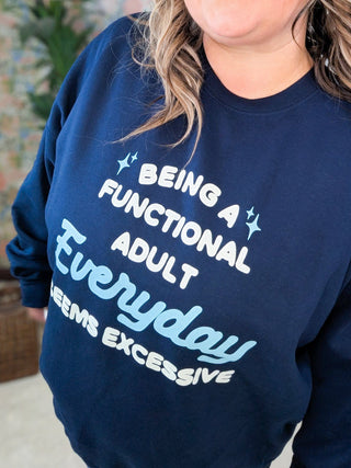 Functional Adult Crewneck Pullover in Navy-6- Graphic Tops-MUGSBY-Styled by Stacked - A Plus Size Women's Boutique in Lakeville, MN