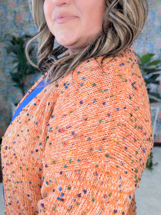 Carly Confetti Open Cardigan w/Pockets-4- Overlayer Tops-MICHELLE MAE-Styled by Stacked - A Plus Size Women's Boutique in Lakeville, MN