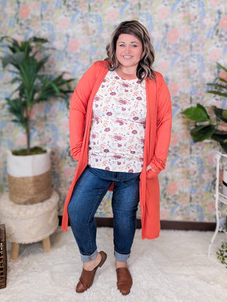 Livi Stretchy Scoopneck Tank in Florals (3 Colors)-1- ShortSlv/Slvless Tops-MICHELLE MAE-Styled by Stacked - A Plus Size Women's Boutique in Lakeville, MN