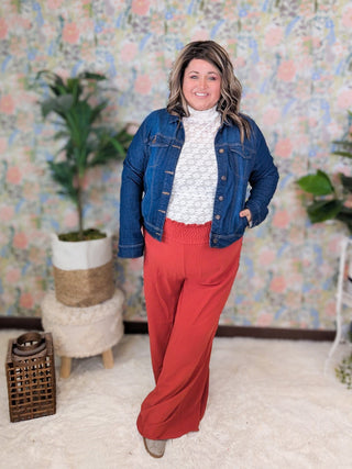 Winnie Daisy Mesh Long Sleeve Mockneck in Ivory-2- Long Sleeve Tops-WHITE BIRCH-Styled by Stacked - A Plus Size Women's Boutique in Lakeville, MN