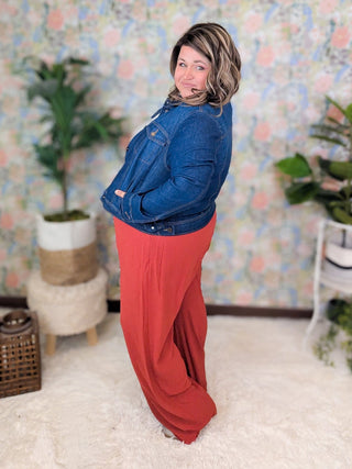 Serena Wide Leg Palazzo Pants (5 Colors)-10- Bottoms Non-Denim-MICHELLE MAE-Styled by Stacked - A Plus Size Women's Boutique in Lakeville, MN