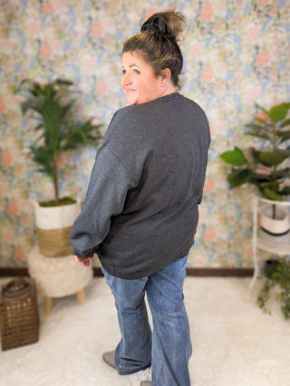 You Are Enough Crewneck Pullovers (3 colors)-6- Graphic Tops-Stacked - A Plus Size Boutique-Styled by Stacked - A Plus Size Women's Boutique in Lakeville, MN