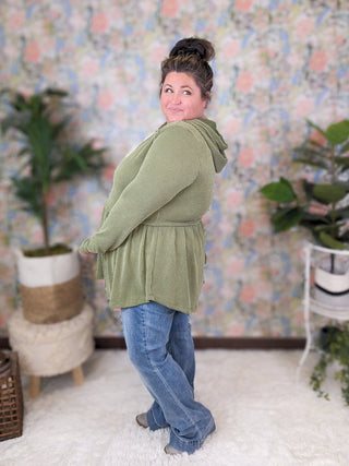 Tammy Urban Ribbed Babydoll Hoodie in Solids-2- Long Sleeve Tops-BE STAGE-Styled by Stacked - A Plus Size Women's Boutique in Lakeville, MN