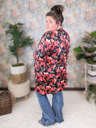 Tinley Tissue Weight Pocket Cardigan in Florals (6 Colors)-4- Overlayer Tops-MICHELLE MAE-Styled by Stacked - A Plus Size Women's Boutique in Lakeville, MN