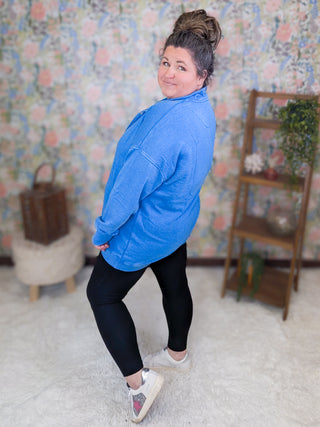 Brushed Basic Leggings w/Booty Enhancing Seam