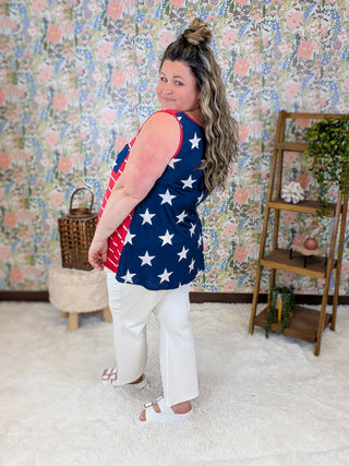 Judy Blue Kick Flare Crop in Creamy Ivory